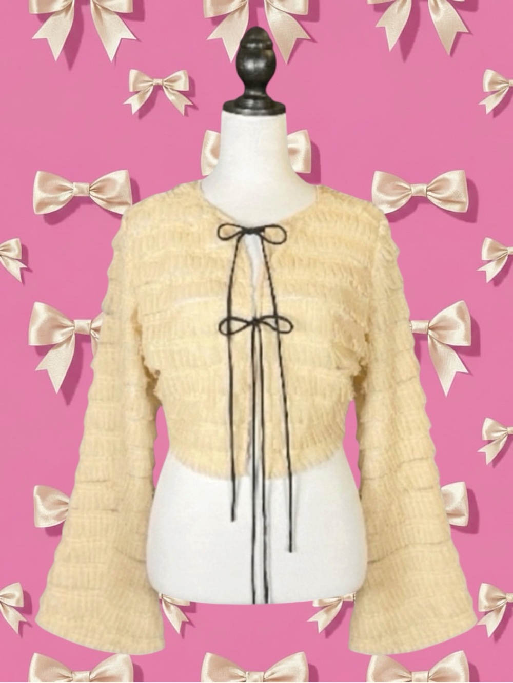 Urban Outfitters Kimchi Blue NWT Coquette Fairycore Indie Tiered Ruffle Top L